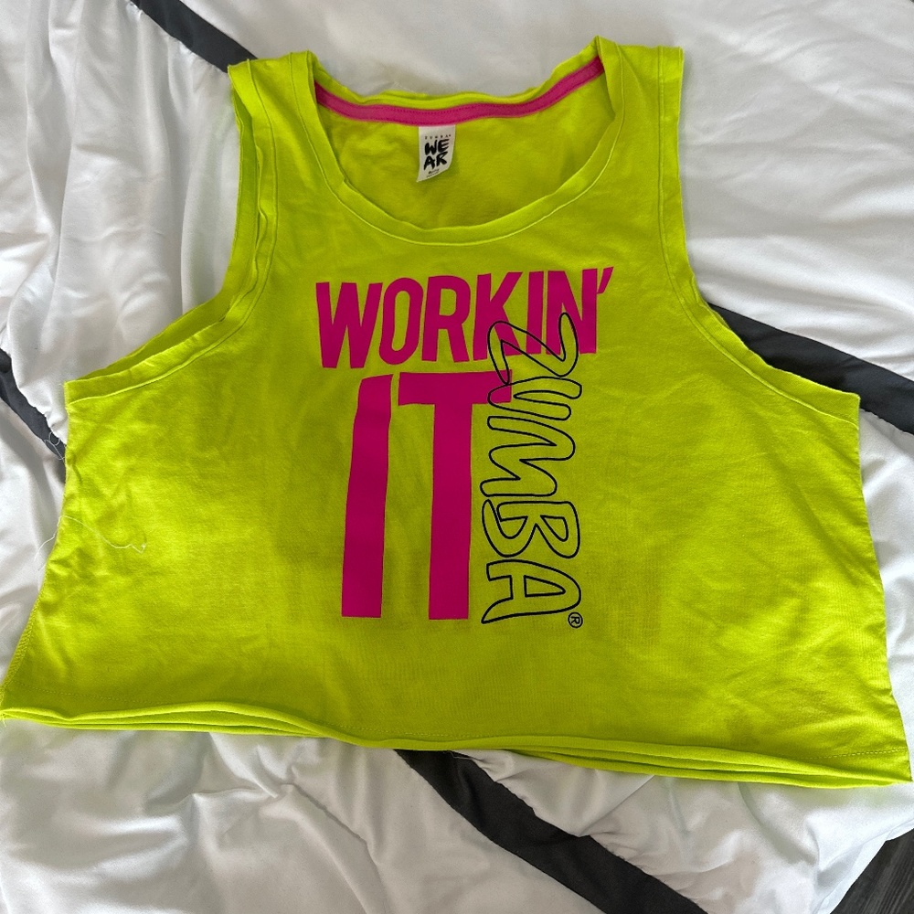 Zumba Workin’ It Instructor Crop Top Size S